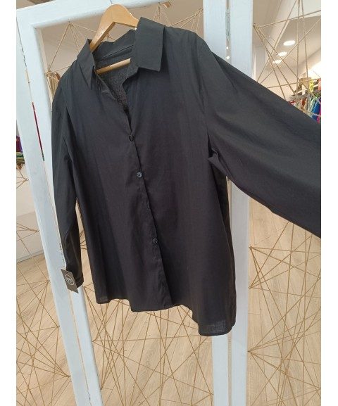 Camisa negra talla grande