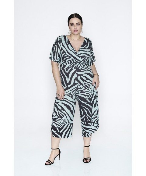 Mono Talla grande zebra Verde