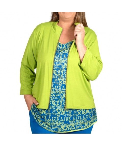 Chaqueta viscosa verde lima