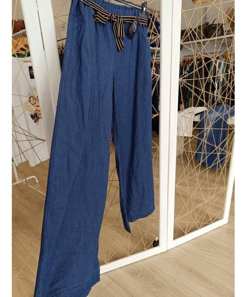 Vaquero wide leg cropped...